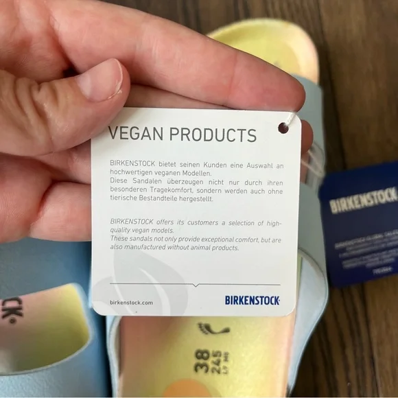 Birkenstock Arizona vegan sandals, sky blue size 38 - Picture 12 of 14